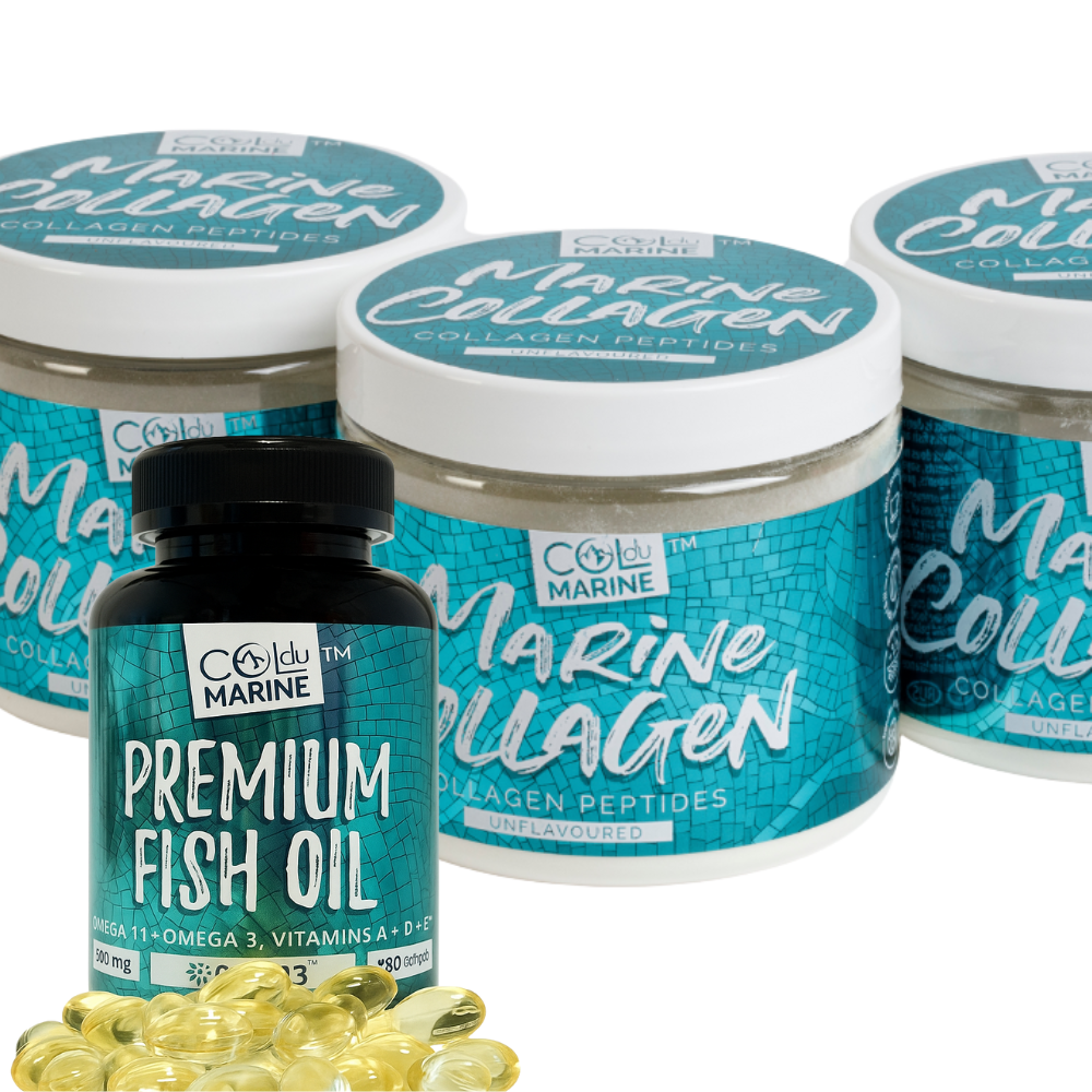 Col Du Marine® Recovery Duo (3x Collagen 150 г + 1 Premium Fish Oil CETO3® Омега-3 Рыбий жир)